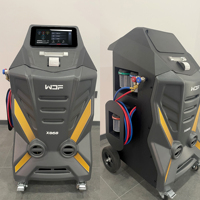 WDF X868 Nouvelle machine de récupération et de recharge de réfrigérant R134a pour climatisation automobile, entièrement automatique, en métal, pour le nettoyage des systèmes de climatisation.