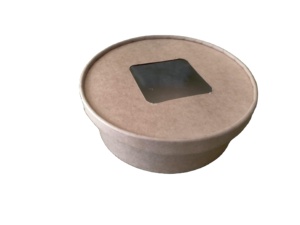 ถ้วยซุปกระดาษแบบใช้แล้วทิ้งทรงกลมถ้วยกระดาษภาชนะใส่อาหารนำออกไปอาหารจานด่วนชามสลัดกระดาษคราฟท์พร้อมฝาปิดจากผู้จำหน่าย BD - Product Image 5