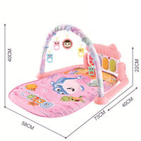 Alfombra de Juego Musical Sensorial AiJH para Bebés, Tapete de Gimnasio Suave, Piano de Juguete, Gimnasio de Actividades para Bebés
