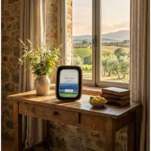 Beltrami Photo <b>Frame</b> <b>4x6</b> Inch Silver Plated Black Gold Enamel Metal <b>Frame</b> - Product Image 3