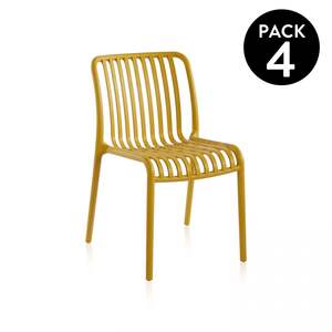 Sillas de jardín para exteriores Jamie Pack de 4 - Product Image 2