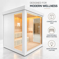 Salle de sauna sur mesure OEM, dimension personnalisée, construite sur mesure pour le repos intérieur, le bien-être et une zone de loisirs confortable