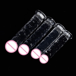 Penis Buatan Kristal Transparan Dildo Wanita Seri WU Egg Tanpa Telur Big Anal Plug <span class=keywords><strong>Vibrator</strong></span> Masturbasi HUARUN V1 - Product Image 4