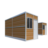 Cabine conteneur pliable légère et facilement déplaçable avec interface de circuit solaire réservée pour la vie hors réseau en milieu sauvage