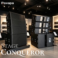 Système Line Array IP résistant à l'eau 500W 2x10 pouces 33Hz à 20KHz avec subwoofer 18 pouces DJ PA Système extérieur DJ