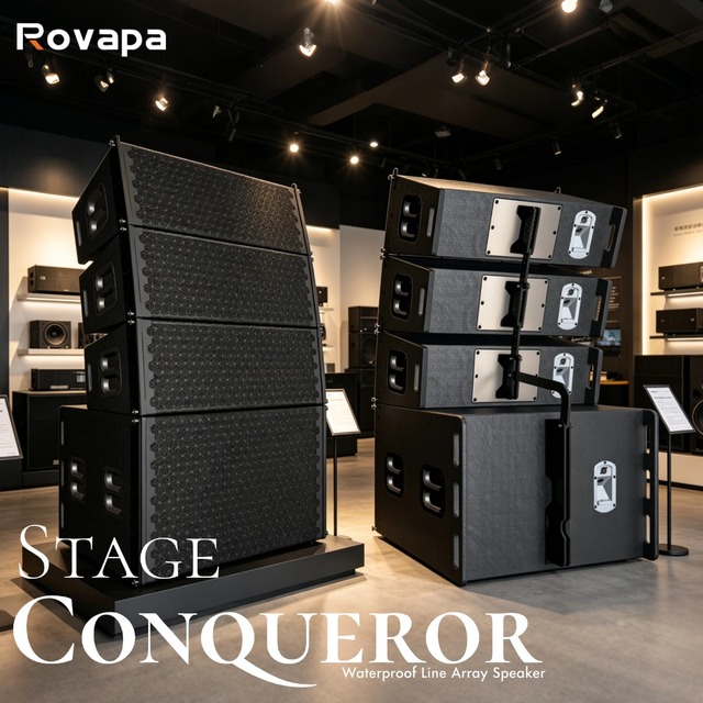 Systeme Line Array IP Resistant a l Eau 500W 2x10 Pouces 33Hz a 20KHz Avec Subwoofer 18 Pouces DJ PA Sistema Exterior DJ
