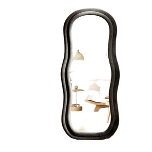 Miroir mural décoratif sur mesure, traditionnel, fait main, écologique, sans cuivre, avec cadre en fer forgé et verre HD pour dressing - Product Image 2