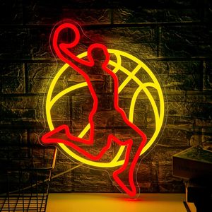 Slam Dunk Basketball Letreros Neon LED dimmable USB powered ambient <b>light</b> store <b>window</b> decoration <b>light</b> street indicator <b>light</b> - Product Image 4