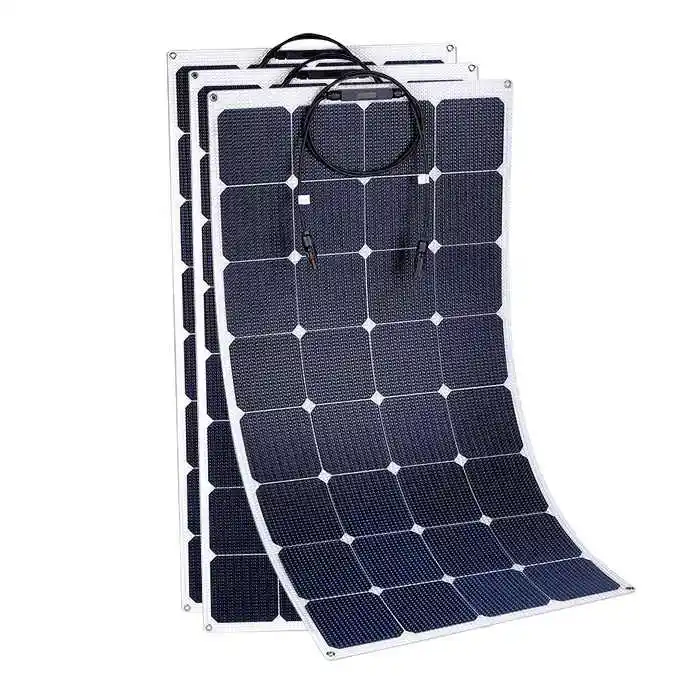 Painel Solar flexível 100w Waterproof Monocrystalline PV Thin Film Painel Solar células para carro RV ao ar livre