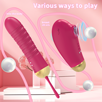 Erwachsenen-Sexspielzeug Paar-Vibrator Dildo mit 10 Vibrationen, Ferngesteuerter Vibrator, G-Punkt-Klitoris-Stimulator für Frauen
