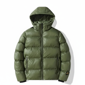 2025 doudoune personnalisation OEM fabricant de vêtements hommes hiver grande taille imperméable doudoune rembourrée avec Logo personnalisé - Product Image 1