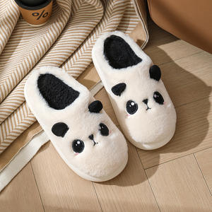 รองเท้าแตะคู่รักนักเรียนลายการ์ตูนขนปุยสำหรับใช้ในบ้าน พื้นหนา สไตล์ฤดูหนาว - Product Image 5