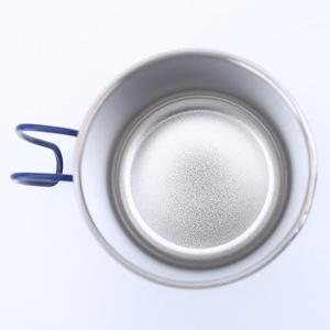 Taza de Café de Acero Inoxidable 304, Doble Pared con Aislamiento al Vacío, con Asa, Color Azul Marino Oscuro, Termo - Product Image 3