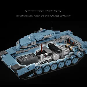 12GO Modern <span class=keywords><strong>Tank</strong></span> 96001-5 Abrams X <span class=keywords><strong>Panther</strong></span> KF51 Ensemble de jouets de construction éducatifs en ABS, modèle de blocs de construction, petites pièces, unisexe, voitures - Product Image 1