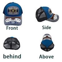 Gorra de Béisbol Unisex Personalizada con Logotipo de Herradura Metálica en 3D, Estilo Étnico Occidental, Tela Vaquera, Informal, para Pesca, Aire Libre, Playa