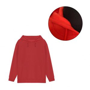 Sweat à capuche d'hiver en RPET brodé sur mesure de haute qualité, tricoté épais et surdimensionné - Product Image 1