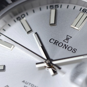 Montre de luxe pour homme Cronos DateJ, bracelet en acier inoxydable à 5 maillons, PT5000 Miyota 9015, résistance à l'eau 100 m, saphir L6046M - Product Image 6