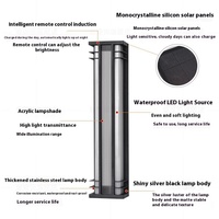 Lampe murale extérieure LED moderne IP65 étanche 12W/18W, forme de bande longue, luminaire pour cour, véranda