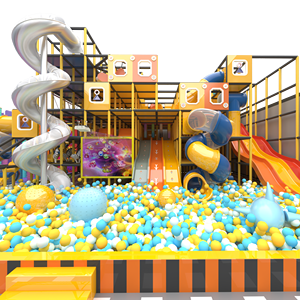 <span class=keywords><strong>Indoor</strong></span> speeltuin van 9m hoog met spiraalvormige glijbaan & meerlaagse speelstructuren |   Commerciële kinderattracties - Product Image 1