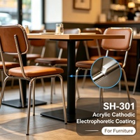 Revêtement électrophoretique cathodique acrylique sans métaux lourds SH-301 pour quincaillerie décorative et meubles