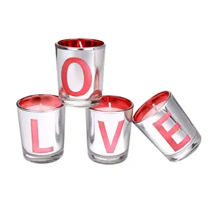 Valentinstag Geschenk box Verpackung Haushalt rauchfreie Aroma therapie Kerze Hochzeits geschenk Glas Glas Pflanze Öl Kerze