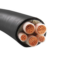 Cable eléctrico de cobre Construcción aislada de bajo voltaje Material de aislamiento XLPE