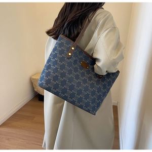 Hot Sale Letter Tote Bags Daily Outdoor Travel Working Totes <b>Large</b> Capacity PU Leather <b>Handbag</b> - Product Image 4