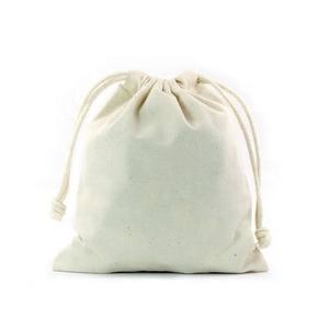 Small Unbleached Cotton <b>Muslin</b> <b>Bags</b> With Customized Printing Cotton Drawstring <b>Bag</b> - Product Image 2