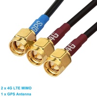Antenne de toit mobile 4G LTE GPS 3-en-1 Combo MIMO SMA pour toits de bus et kiosques numériques extérieurs – Antennes de communication