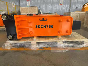 Martillo de excavadora de tipo superior de 6-8 toneladas, martillo hidráulico, rompedor de rocas para excavadora, obras de maquinaria de construcción - Product Image 2