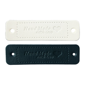 Hot Sale <strong>Custom</strong> Embossed Sustainable Leather <strong>Labels</strong> Accessories Tag Patch for Clothing and <strong>Jeans</strong> - Product Image 1