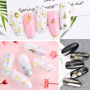 Qianya <span class=keywords><strong>2022</strong></span> rueda Retro Steampunk decoración Super-Thin 3D Nail Art Sticker venta al por mayor diseñadores lentejuelas Metal Material <span class=keywords><strong>uñas</strong></span> - Product Image 5
