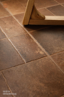 Carreaux de sol antidérapants pour restaurants 600x600mm, carreaux de sol en porcelaine marron mat effet pierre de château français 24x24