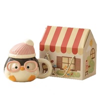 Nouvelle Tasse et Assiette en Céramique Créatives et Adorables Motif Pingouin – Design Cartoon Haute Esthétique pour Famille et Couples