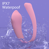 Kabelloser USB-Aufladbarer Ferngesteuerter App-gesteuerter Tragbarer Paar-Vibrator für Frauen 9 Frequenzen IPX7 Wasserdichtes Sexspielzeug
