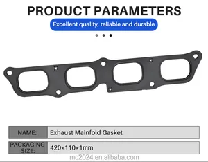 Gasket Manifold knalpot kualitas tinggi untuk Chevrolet Equinox 2.0T 2018-2023 OEM: 12657167