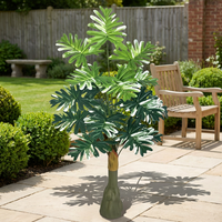 Palmiers tropicaux et grandes feuilles de bananier en plastique, fausse verdure pour la décoration extérieure du jardin et de la maison, plantes décoratives artificielles