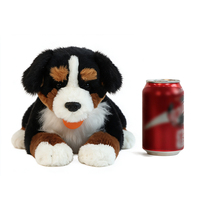 Peluche réaliste de Berger Bernois couché, jouet en peluche en gros, coton PP, en stock, OEM personnalisé, cadeau pour enfants