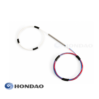 Répartiteur FBT 50/50 1x2, coupleur optique à fibre nue sans connecteur, tube en acier, pigtail 1M