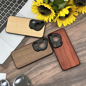 <span class=keywords><strong>Coque</strong></span> de téléphone portable <span class=keywords><strong>en</strong></span> <span class=keywords><strong>bois</strong></span> ultra mince pour <span class=keywords><strong>Huawei</strong></span> P70 Nature Wood Protection antichoc - Product Image 3