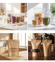 Sachets Doypack mats refermables en gros avec marque personnalisée pour l'emballage de café, de snacks et de bonbons