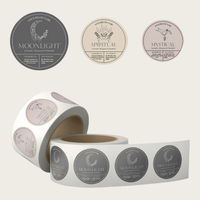Produit personnalisé personnalisé autocollants ronds papier vinyle adhésif étanche autocollant étiquette impression logo autocollant
