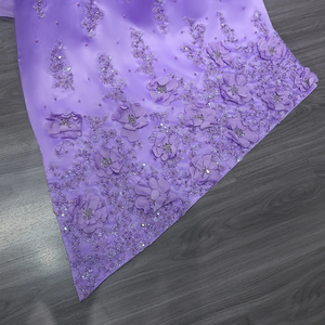 Jancember LSZ555 Vestido de sirena de noche con lentejuelas y cuello barco árabe - Product Image 6