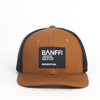 Gorras Trucker de Malla Richardson 112 Color Caramelo con Bordado