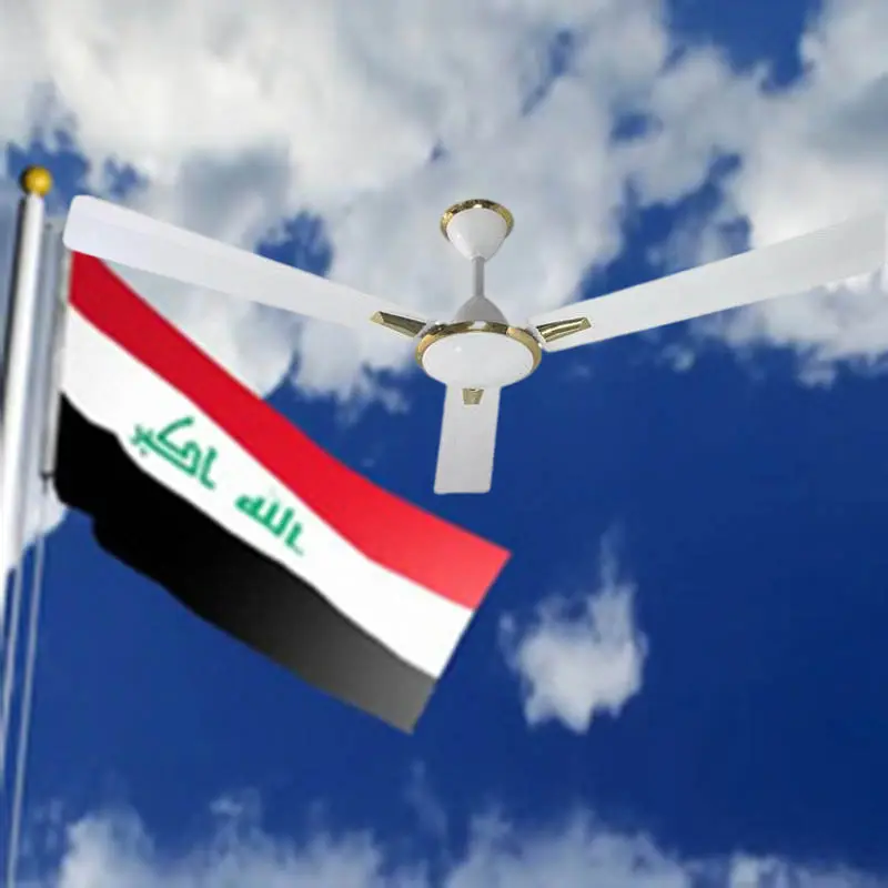 2023 populares ventiladores de techo de aluminio de 56 pulgadas con motor de ventilador de techo bldc para el mercado de Irak