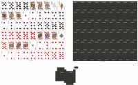 Cartes à jouer en plastique américaines de haute qualité 100% neuves en PVC 32s 35s Noir mat Personnalisées Impression UV Logo Minimalisme