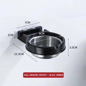Bathroom wall-mounted fashionable ashtray without drilling creative multi-functional ashtray <b>mobile</b> <b>phone</b> <b>stand</b> - Product Image 3