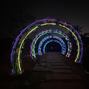 Luz LED residencial para camino de paisaje Holiday <span class=keywords><strong>Glory</strong></span> Garden Tunnel Lights con motivo de acero inoxidable AC Power IP65 Rating - Product Image 2