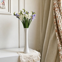 Fleurs artificielles de freesia à toucher réel en gros, branche à 2 branches, tige de freesia artificielle pour la décoration de mariage et de la maison