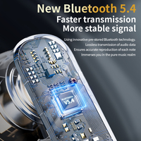 Auriculares Inalámbricos Bluetooth de Nuevo Diseño, BT 5.4 con Pantalla Táctil, Llamadas HD Inalámbricas, Sonido Estéreo 3D, Auriculares TWS con Cancelación de Ruido